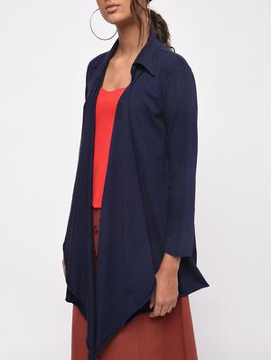 shirt collar asymmetric shrug - 16204467 - Standard Image - 6