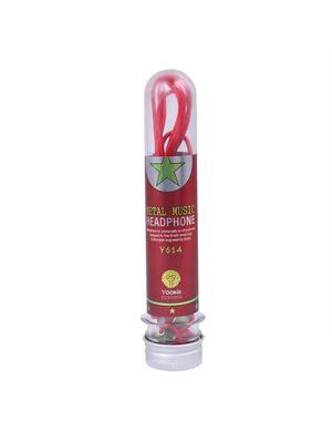 red plastic in ear phones - 16208037 - Standard Image - 6