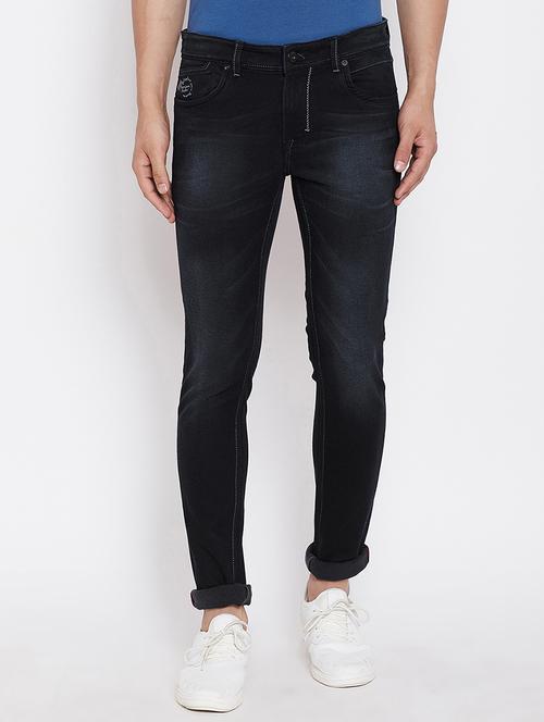 black denim light washed jeans - 16208080 - Standard Image - 1
