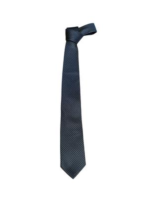 blue micro-fiber tie , pocket square and cuff links - 16209555 - Standard Image - 3