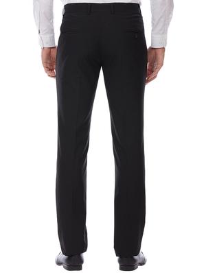 black striped flat front formal trouser - 16214436 - Standard Image - 3