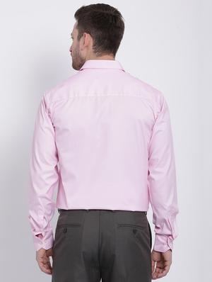 pink solid formal shirt - 16215050 - Standard Image - 3