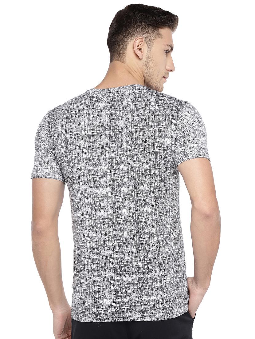 grey all over print t-shirt - 16215481 - Zoom Image - 3