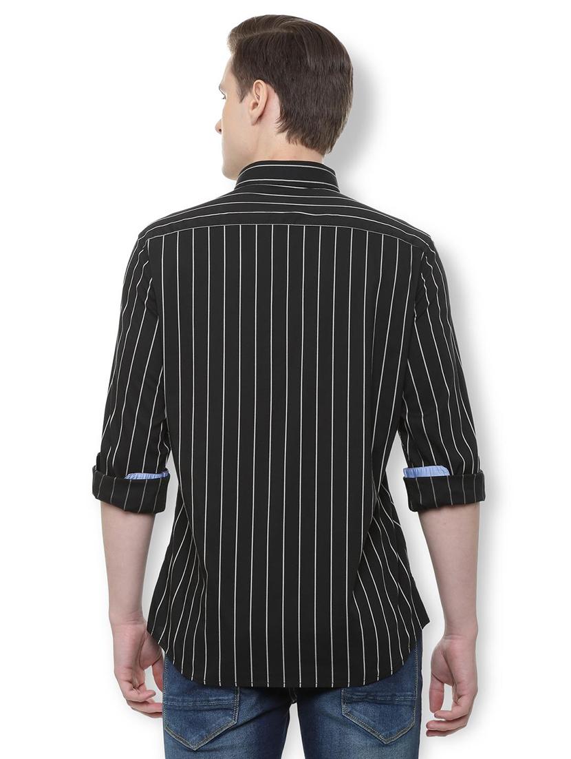 black striped casual shirt - 16215576 - Zoom Image - 3