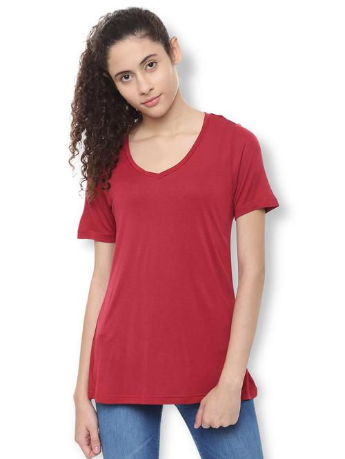 scoop neck solid top - 16215661 - Standard Image - 1