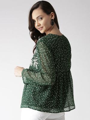 embroidered peplum top - 16216624 - Standard Image - 3