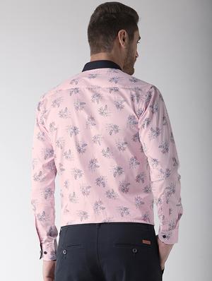 pink floral printed casual shirt - 16218036 - Standard Image - 3