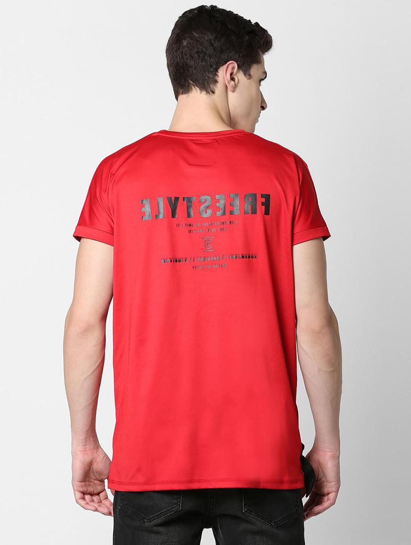 red typographic back print tshirt - 16218680 - Zoom Image - 3