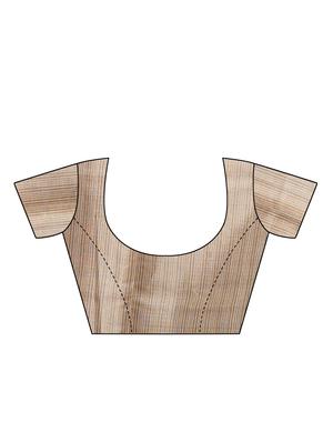 conversational printed saree with blouse - 16219238 - Standard Image - 3