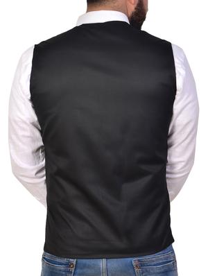 black polyester waist coat - 16219833 - Standard Image - 3