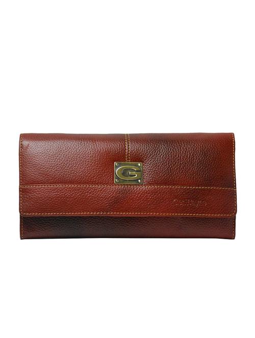 brown leather regular wallet - 16220013 - Standard Image - 1