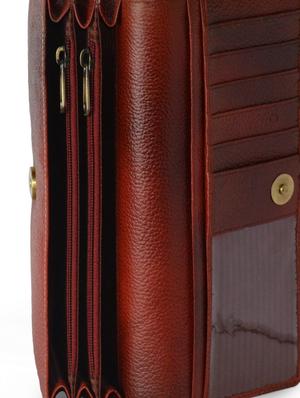 brown leather regular wallet - 16220013 - Standard Image - 3