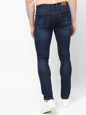 navy blue light washed jeans - 16221262 - Standard Image - 3