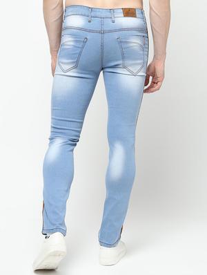 blue light washed jeans - 16221265 - Standard Image - 3