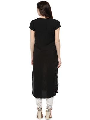 digital floral printed straight kurta - 16221408 - Standard Image - 3