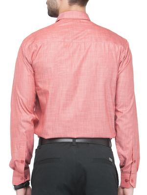red solid casual shirt - 16221487 - Standard Image - 3