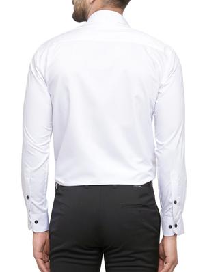 white solid formal shirt - 16221492 - Standard Image - 3