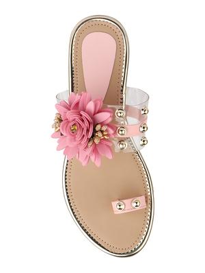 pink one toe sandals - 16222967 - Standard Image - 3