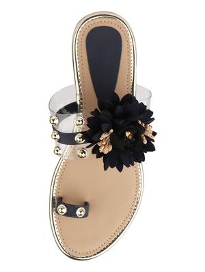 black one toe sandals - 16222968 - Standard Image - 3