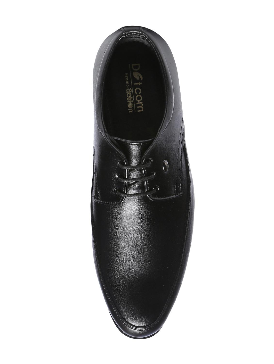 black leatherette lace-up derbys - 16224598 - Zoom Image - 3