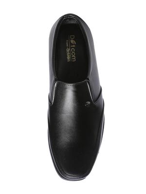 black leatherette slipons - 16224611 - Standard Image - 3