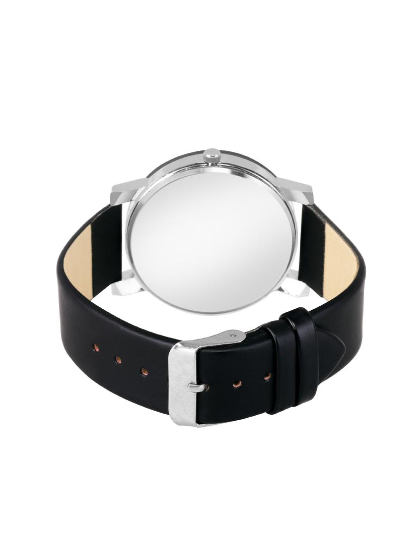 Shunya New Crystal 3D Glass Studded Classy Black Watch - For Women And Girl - 16225306 - Zoom Image - 3