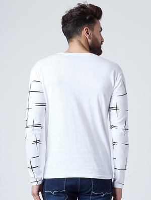 white front print t-shirt - 16225392 - Standard Image - 3