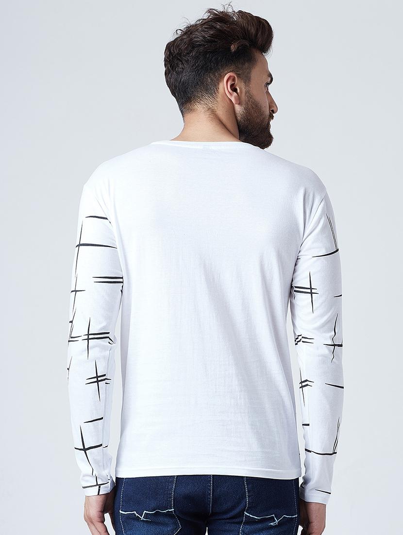 white front print t-shirt - 16225392 - Zoom Image - 3