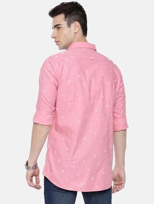 pink printed casual shirt - 16225840 - Standard Image - 3