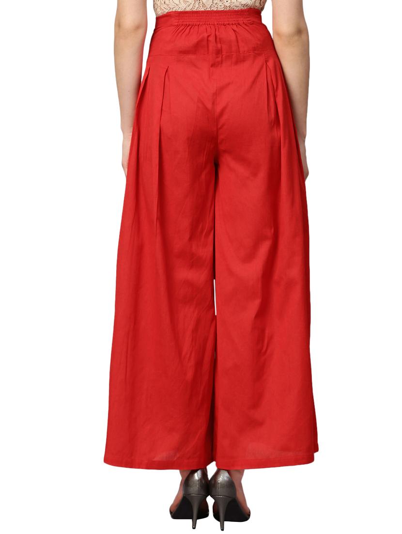 high rise pleated palazzo - 16225921 - Zoom Image - 3