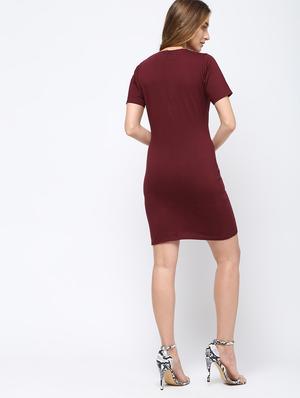 criss cross detail sheath dress - 16226129 - Standard Image - 3