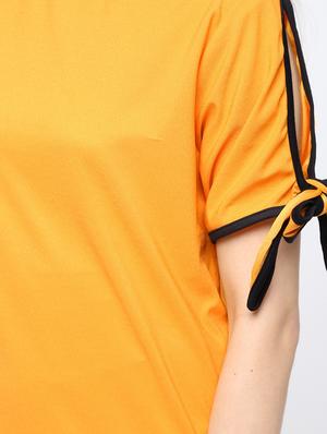 contrast piped shift dress - 16226131 - Standard Image - 6