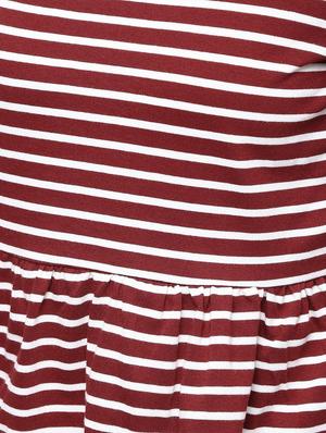 gathered striped top - 16226151 - Standard Image - 6