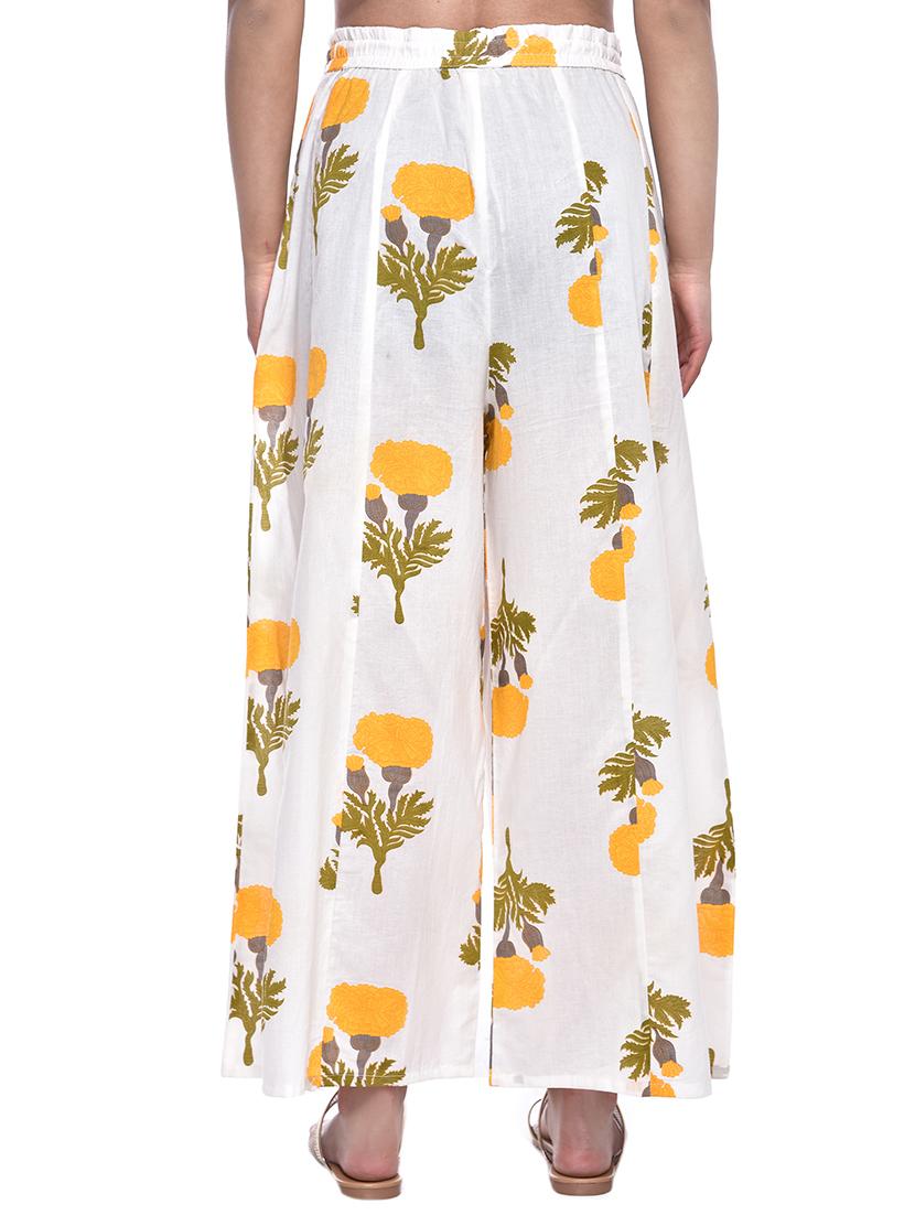 Printed flared palazzo - 16228249 - Zoom Image - 3