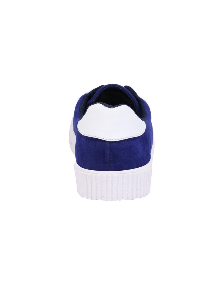 blue suede lace up sneakers - 16229164 - Zoom Image - 3