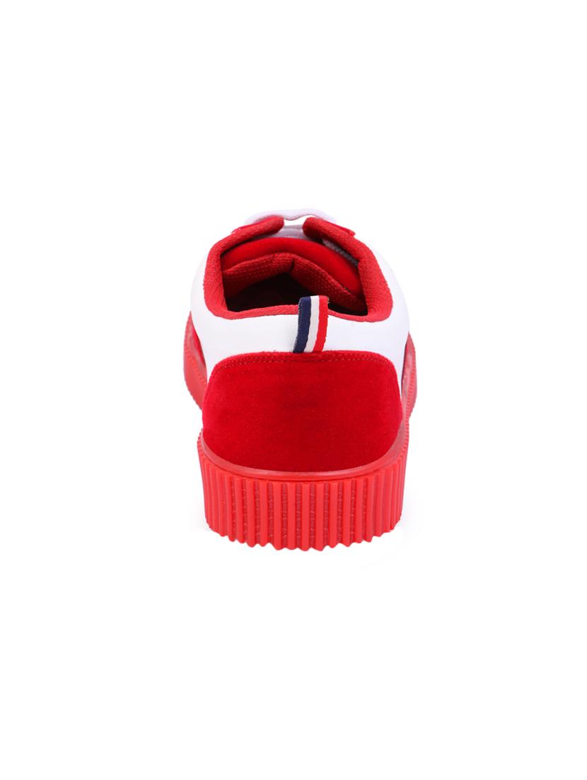 red suede lace up sneakers - 16229171 - Zoom Image - 3