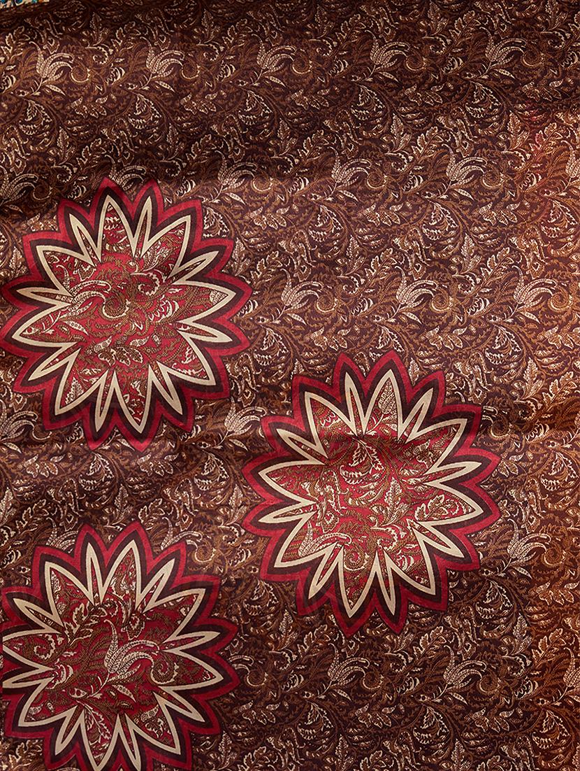 kalamkari printed saree with blouse - 16230639 - Zoom Image - 3