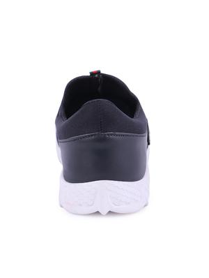 black mesh slip on sport shoes - 16231285 - Standard Image - 3