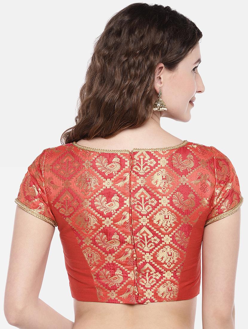 Self-design brocade blouse - 16231855 - Zoom Image - 3