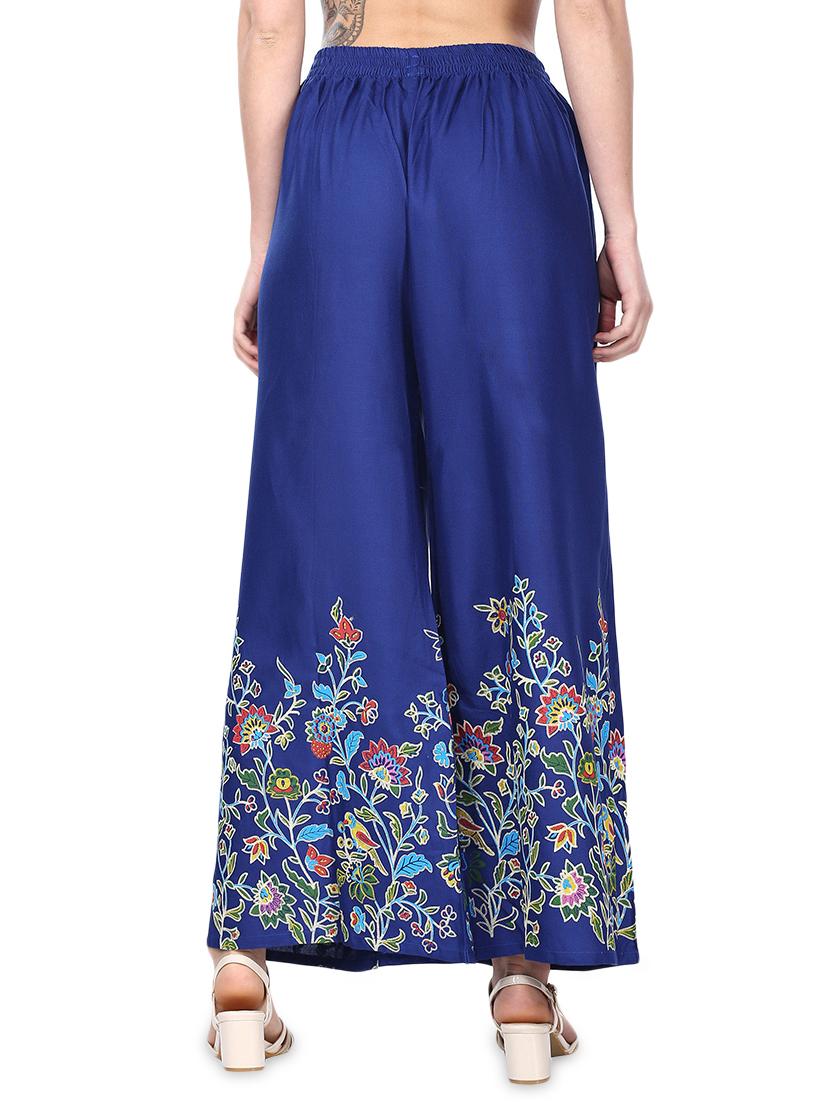 floral flared palazzo - 16231920 - Zoom Image - 3