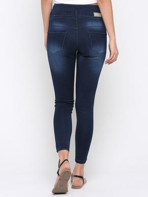 pin tucked high rise jeans - 16233269 - Standard Image - 3