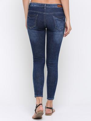distressed ankle length jeans - 16233278 - Standard Image - 3