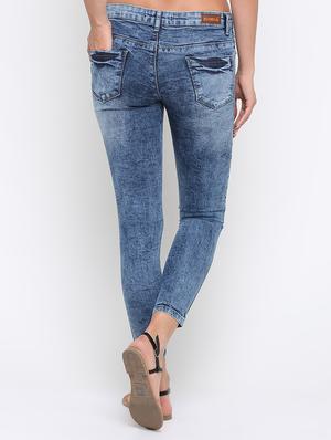 acid washed distressed jeans - 16233279 - Standard Image - 3