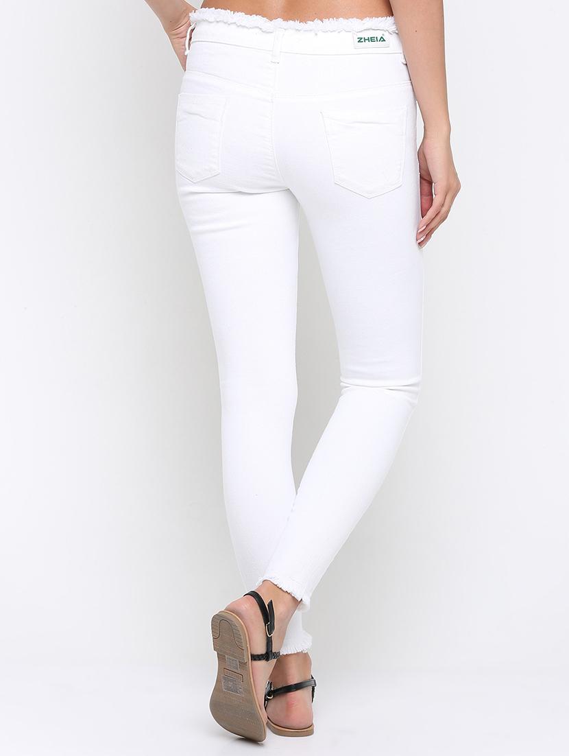 frayed knee slit jeans - 16233289 - Zoom Image - 3