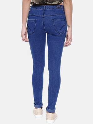 turn up hem high rise jeans - 16233299 - Standard Image - 3