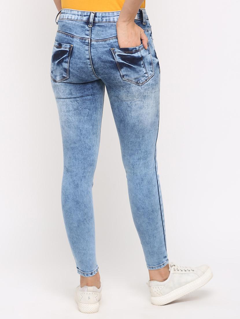 acid washed skinny fit jeans - 16233319 - Zoom Image - 3