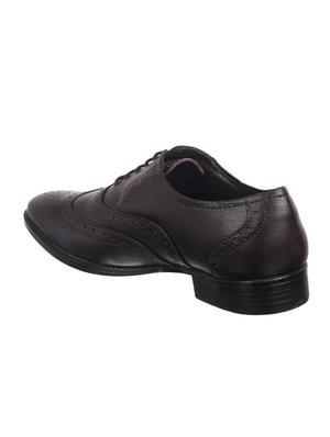 brown leather lace-up oxfords - 16233804 - Standard Image - 3