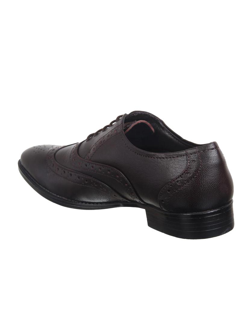 brown leather lace-up oxfords - 16233804 - Zoom Image - 3