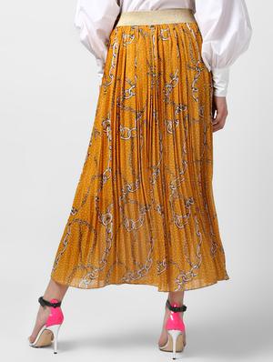 scarf print a-line skirt - 16233869 - Standard Image - 3