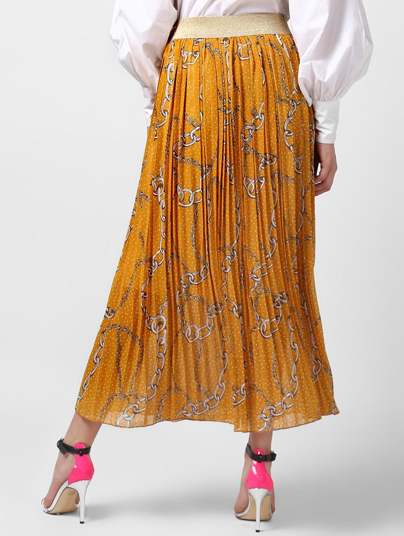 scarf print a-line skirt - 16233869 - Zoom Image - 3